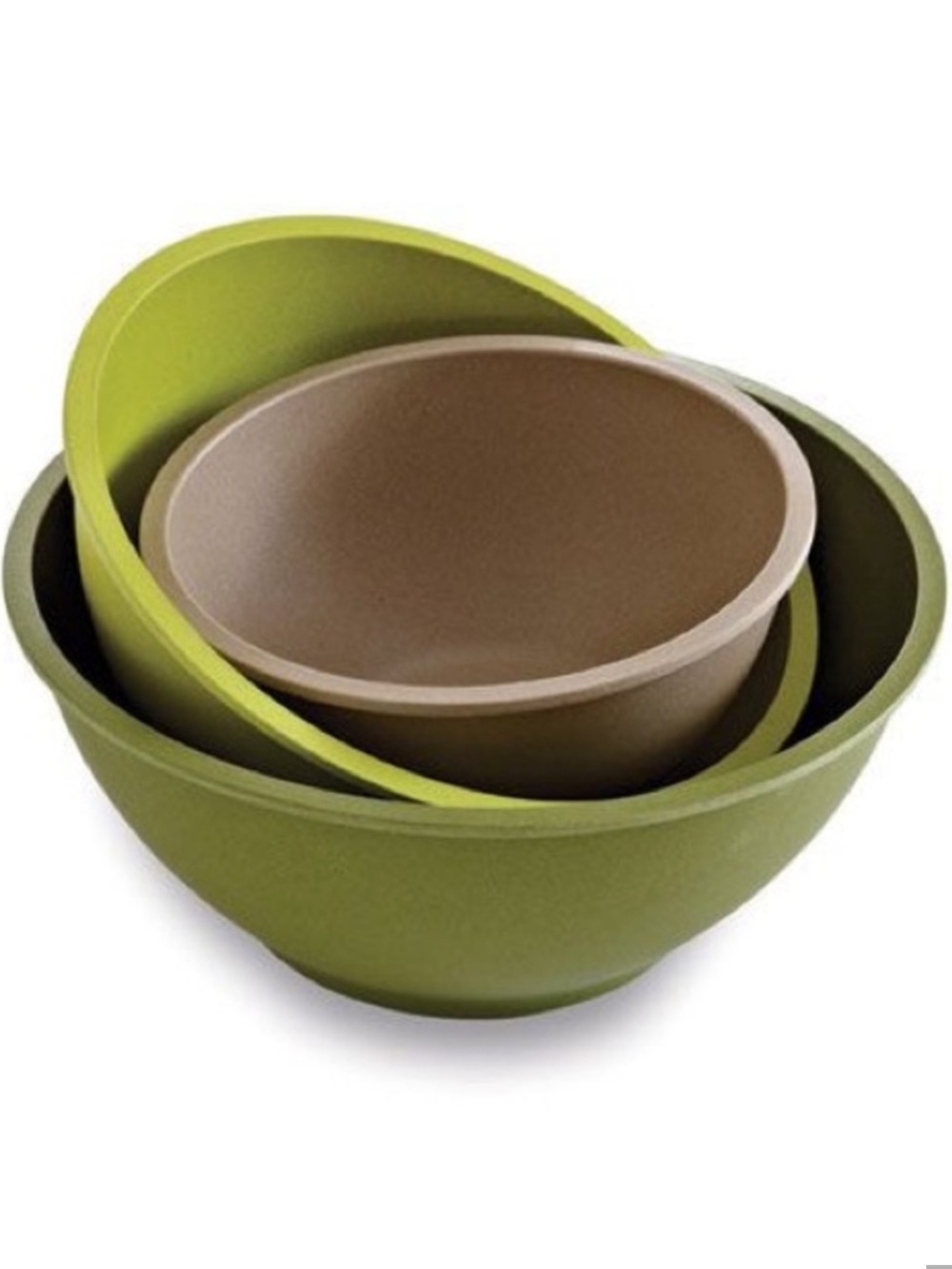 Pampered Chef nested bamboo mixing bowls set of 3